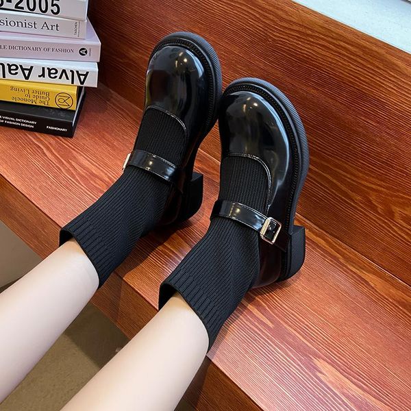 boots 2021 women autumn winter designer casual low heel all-match weave sock sweet buckle strap cosy flat shoes pumps, Black
boots 2021 women autumn winter designer casual low heel all-match weave sock sweet buckle strap cosy flat shoes pumps, Black