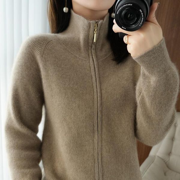 women's knits & tees beliarst spring and autumn models 100% pure wool cardigan high lapel sweater slim warm knitted jacket, White
women's knits & tees beliarst spring and autumn models 100% pure wool cardigan high lapel sweater slim warm knitted jacket, White