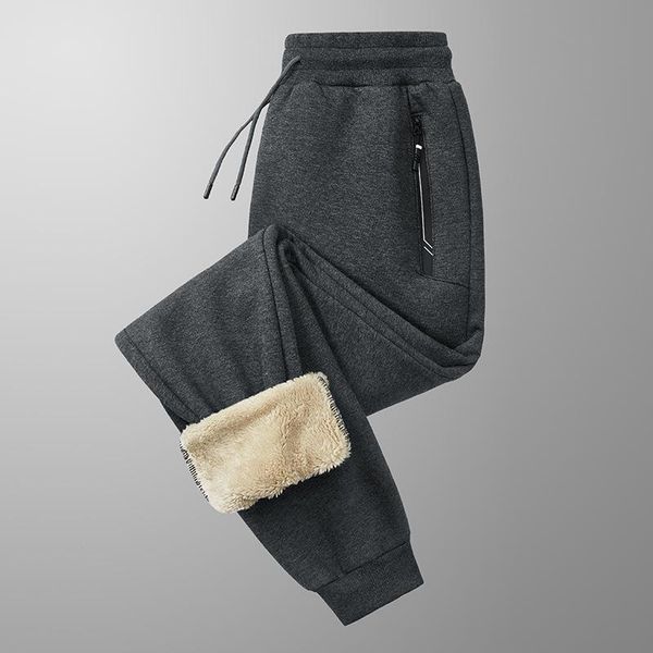 men's pants winter lamb cashmere sweatpants for men -7xl plus size casual jogger elastic waist youth thickened warm fleece trousers, Black
men's pants winter lamb cashmere sweatpants for men -7xl plus size casual jogger elastic waist youth thickened warm fleece trousers, Black