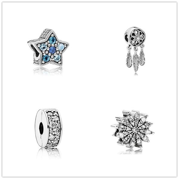 925 sterling silver beads fit original pandora charm bracelet sea blue zircon stars snowflake silver 925 fashion jewelry c3, Black
925 sterling silver beads fit original pandora charm bracelet sea blue zircon stars snowflake silver 925 fashion jewelry c3, Black