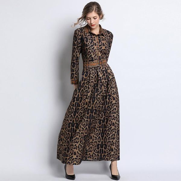 casual dresses single breasted leopard women beach style office lady long sleeve dress gothic boho maxi 2021, Black;gray
casual dresses single breasted leopard women beach style office lady long sleeve dress gothic boho maxi 2021, Black;gray