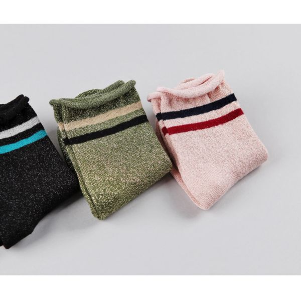fashion socks - bright silk horizontal bar hem / 2021 spring and autumn korean children's girls loose short tube, Black
fashion socks - bright silk horizontal bar hem / 2021 spring and autumn korean children's girls loose short tube, Black