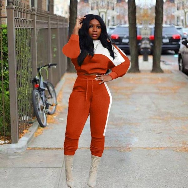 women's two piece pants two-piece set women fashion casual turtleneck patchwork sweaters drawstring long pencil suits, White
women's two piece pants two-piece set women fashion casual turtleneck patchwork sweaters drawstring long pencil suits, White