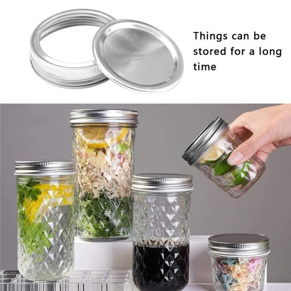 kitchen storage & organization 24 pcs wide mouth 86 mm mason jar canning lids, reusable leak proof split-type silver lids with silicone seal
kitchen storage & organization 24 pcs wide mouth 86 mm mason jar canning lids, reusable leak proof split-type silver lids with silicone seal