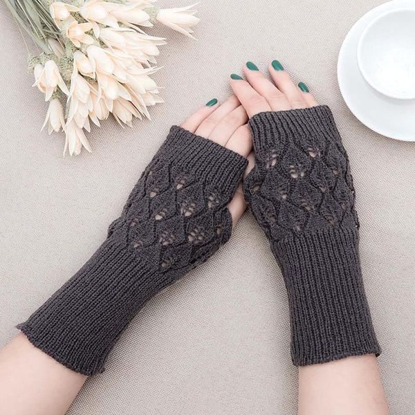 five fingers gloves winter warm knitting arm women girls fashion hollow out leaves fingerless long glove stretchy comfortable soft mittens, Blue;gray
five fingers gloves winter warm knitting arm women girls fashion hollow out leaves fingerless long glove stretchy comfortable soft mittens, Blue;gray
