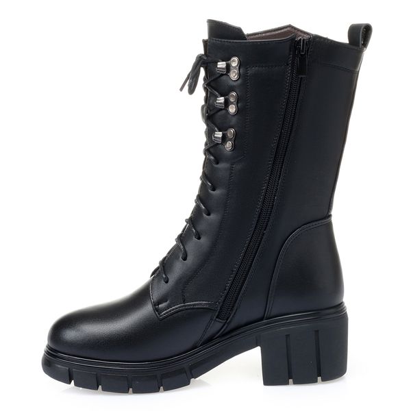 High-Heeled Genuine Leather Womens Shoes Winter Boots Thick Wool Warm Non-slip Military Boots High Quality Female Shoes, Black wool
High-Heeled Genuine Leather Womens Shoes Winter Boots Thick Wool Warm Non-slip Military Boots High Quality Female Shoes, Black wool
