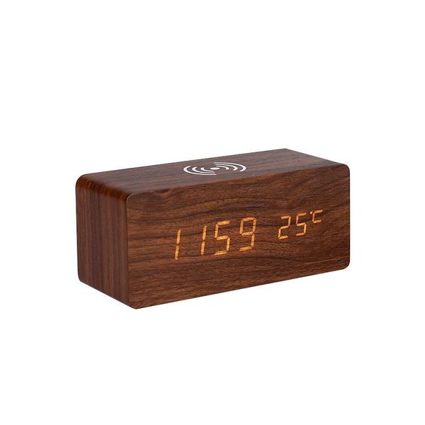 other clocks & accessories modern wooden wood digital led desk alarm clock wireless charger with qi charging pad
other clocks & accessories modern wooden wood digital led desk alarm clock wireless charger with qi charging pad