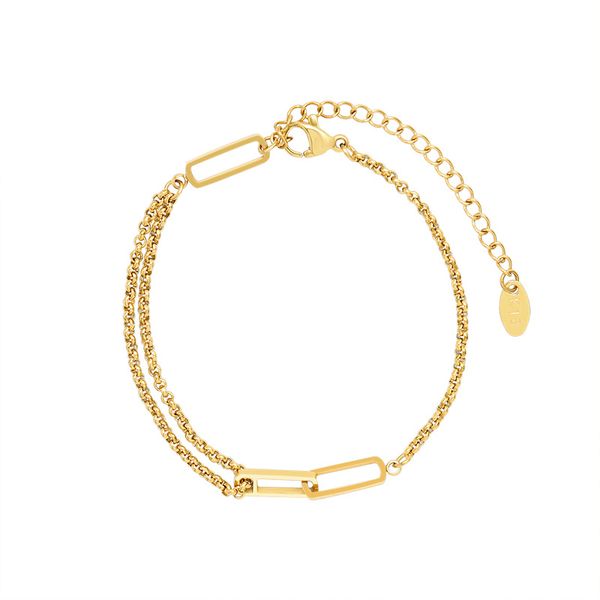 dual chains design bracelet 18k gold plated e179 wholesale 16+5cm charm bracelets dropshipping jewelry with box, Golden;silver
dual chains design bracelet 18k gold plated e179 wholesale 16+5cm charm bracelets dropshipping jewelry with box, Golden;silver