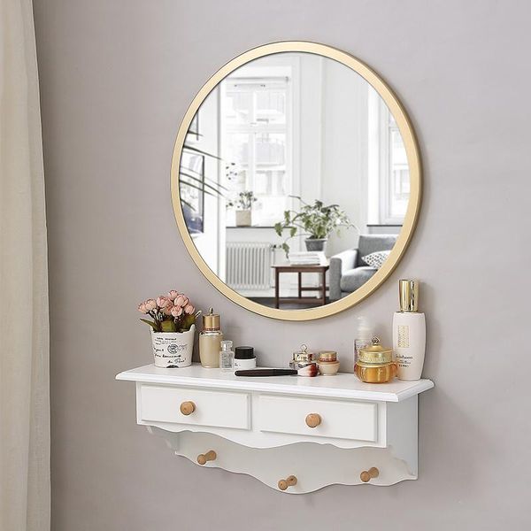 mirrors nordic wall-mounted dressing table mirror bedroom mini net red home decoration
mirrors nordic wall-mounted dressing table mirror bedroom mini net red home decoration