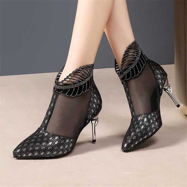 sandals fashion mesh drill crossed stripe women ladies casual pointed toe high stilettos heels pumps feminine mujer shoes cpih, Black
sandals fashion mesh drill crossed stripe women ladies casual pointed toe high stilettos heels pumps feminine mujer shoes cpih, Black