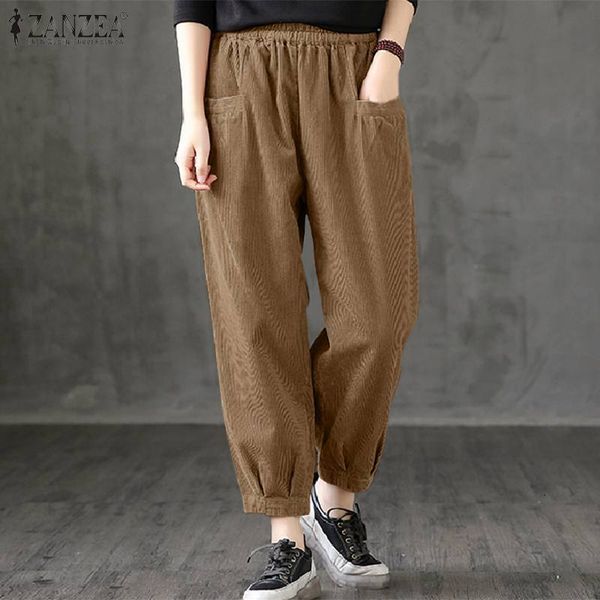 women's pants & capris casual vintage elastic waits baggy long trousers 2021 women fashion corduroy solid pleated pantalon with po, Black;white
women's pants & capris casual vintage elastic waits baggy long trousers 2021 women fashion corduroy solid pleated pantalon with po, Black;white