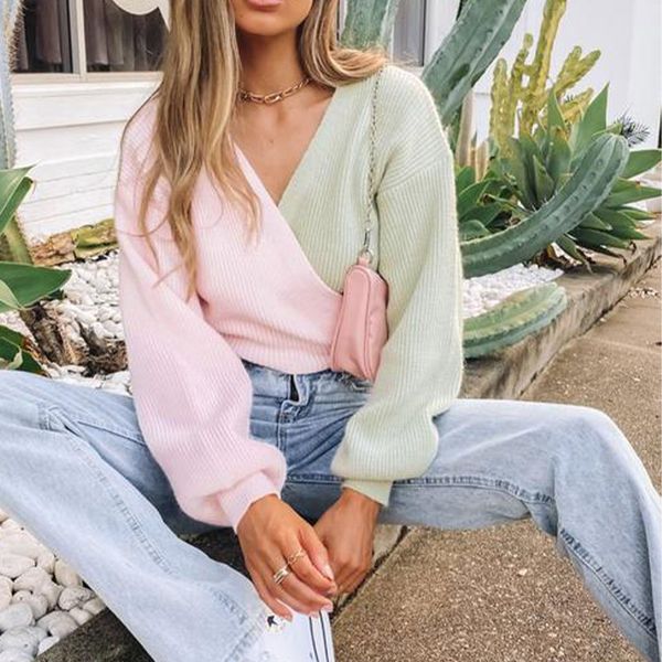 women's sweaters female sweater with sewing, knitted loosely coloured bat sleeve, ladies'style sweet for party 7gm5, White;black
women's sweaters female sweater with sewing, knitted loosely coloured bat sleeve, ladies'style sweet for party 7gm5, White;black