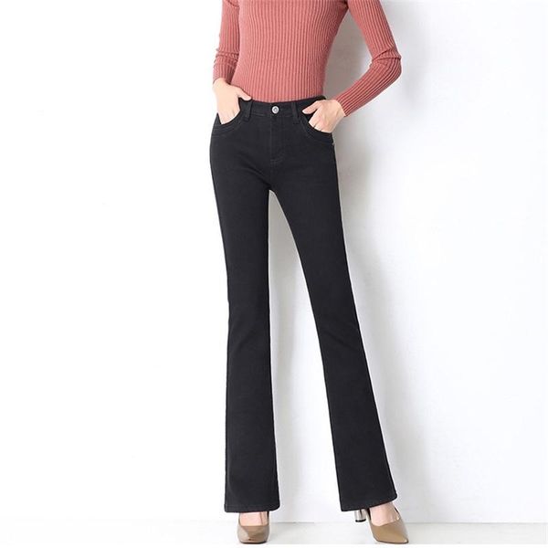 women's jeans 2021 winter velvet boot cut flare pants girls business casual black blue warm trousers
women's jeans 2021 winter velvet boot cut flare pants girls business casual black blue warm trousers