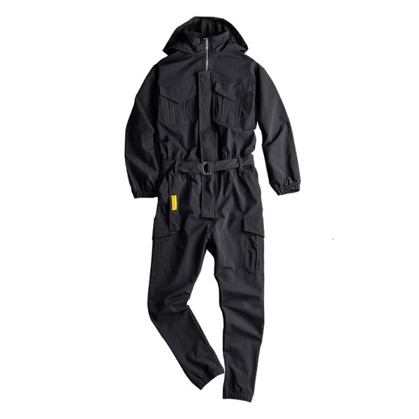 men's jeans moruancle multi pockets black hooded jumpsuits with belt trendy joggers pants long sleeve overalls gp3k, Blue
men's jeans moruancle multi pockets black hooded jumpsuits with belt trendy joggers pants long sleeve overalls gp3k, Blue