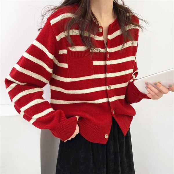 women's sweaters elegant striped patchwork women autumn winter korean button casual street basic pullovers, White;black
women's sweaters elegant striped patchwork women autumn winter korean button casual street basic pullovers, White;black