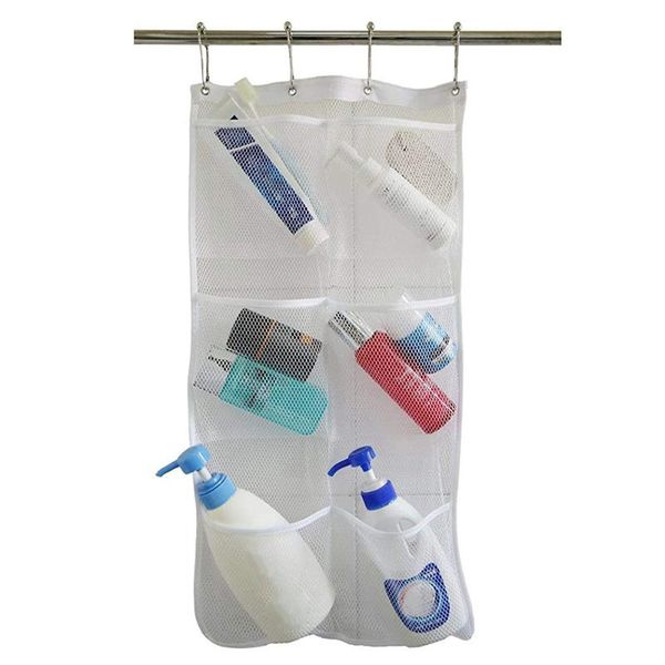 storage bags hanging bag six-port shower organizer mesh bathroom and cleaning supplies
storage bags hanging bag six-port shower organizer mesh bathroom and cleaning supplies