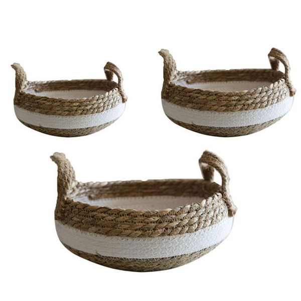 novelty items 3 pcs straw snack fruit storage basket tray rattan box candy earphone sundries organizer with handle,home decor
novelty items 3 pcs straw snack fruit storage basket tray rattan box candy earphone sundries organizer with handle,home decor
