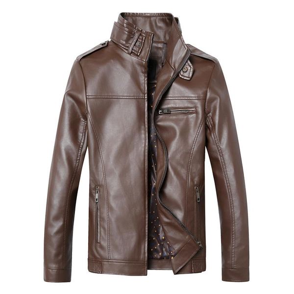men's jackets winter jacket men leather clothing male business casual coats zipper stand collar overcoat, Black;brown
men's jackets winter jacket men leather clothing male business casual coats zipper stand collar overcoat, Black;brown