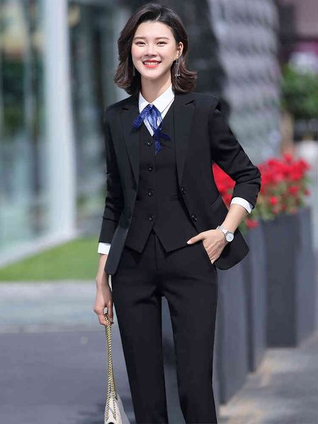 women's suits & blazers 3 piece set high-quality women formal pant suit office lady uniform designs single breasted black work wear jac, White;black
women's suits & blazers 3 piece set high-quality women formal pant suit office lady uniform designs single breasted black work wear jac, White;black