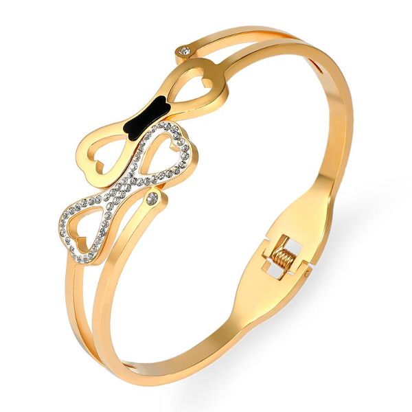 bangle quality luxury heart bracelets bangles for women stainless steel jewelry woman 2021 accessories, Black
bangle quality luxury heart bracelets bangles for women stainless steel jewelry woman 2021 accessories, Black