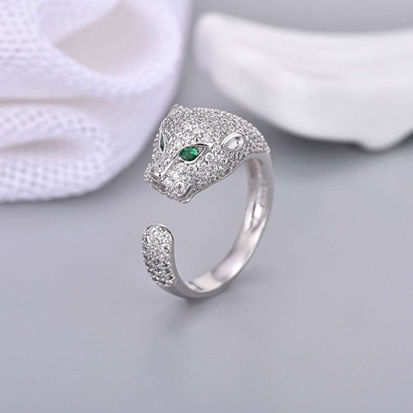 fashion 925 sier opening ring electroplating platinum aggressive personality leopard head set with zircon women's jewelry, Silver
fashion 925 sier opening ring electroplating platinum aggressive personality leopard head set with zircon women's jewelry, Silver