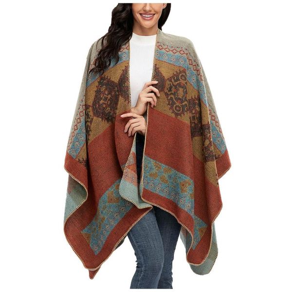 scarves fashion winter warm vintage ponchos capes for women oversized shawls wraps knitted cashmere pashmina female bufanda mujer 4, Blue;gray
scarves fashion winter warm vintage ponchos capes for women oversized shawls wraps knitted cashmere pashmina female bufanda mujer 4, Blue;gray