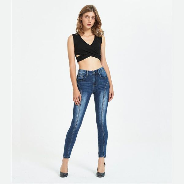 women's jeans 2021 autumn large size stretch slim for women vintage pencil woman boyfriends mom denim pants k670, Blue
women's jeans 2021 autumn large size stretch slim for women vintage pencil woman boyfriends mom denim pants k670, Blue
