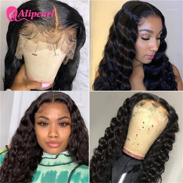 alipearl hair loose deep wave human wig 4x4 closure brazilian t part lace wigs pre-plucked for woman 150% 180% density1, Black;brown
alipearl hair loose deep wave human wig 4x4 closure brazilian t part lace wigs pre-plucked for woman 150% 180% density1, Black;brown