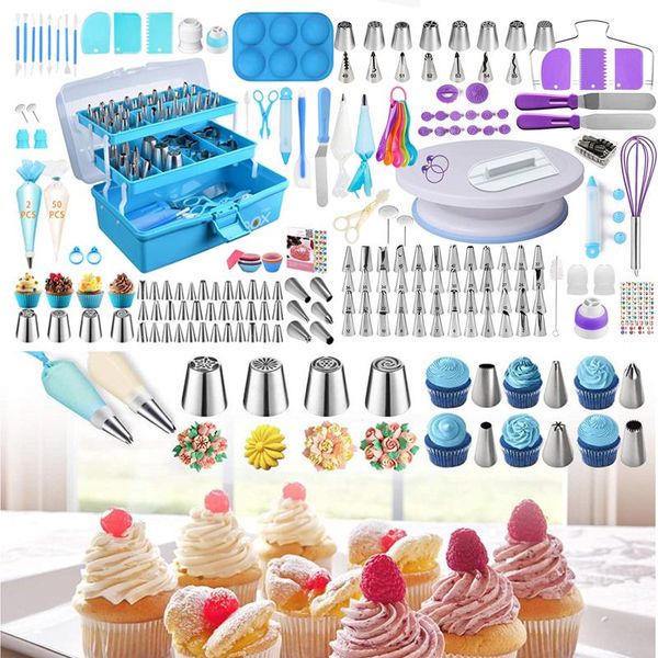 baking & pastry tools 236pcs cake decorating mouth set with three-layer storage blue folding gift box accessories
baking & pastry tools 236pcs cake decorating mouth set with three-layer storage blue folding gift box accessories
