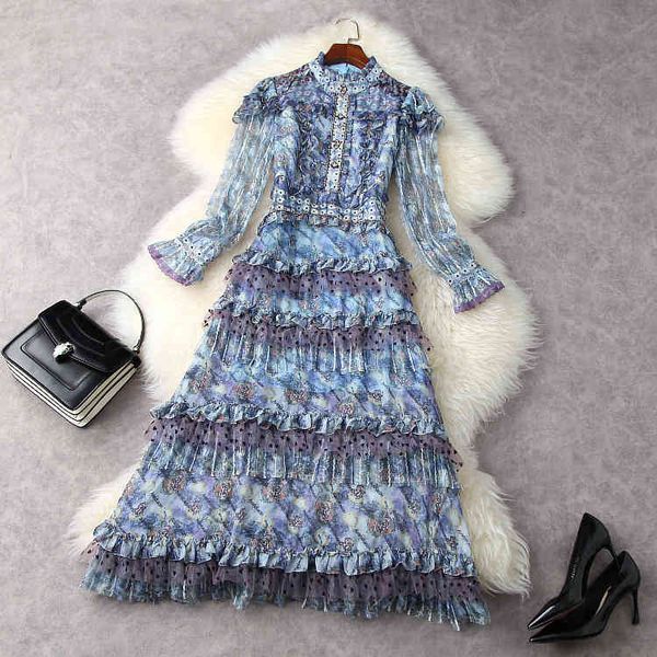 dresses european and american women's clothing spring 2021 long sleeves stand collar nail bead printed spliced lace fashion dress h678, Black;gray
dresses european and american women's clothing spring 2021 long sleeves stand collar nail bead printed spliced lace fashion dress h678, Black;gray