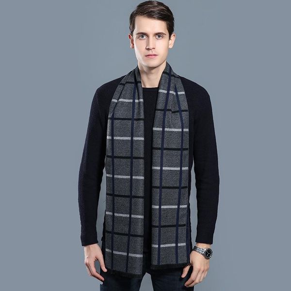 scarves autumn and winter men's casual scarf mature gentleman simple check solid color warm shawl, Blue;gray
scarves autumn and winter men's casual scarf mature gentleman simple check solid color warm shawl, Blue;gray