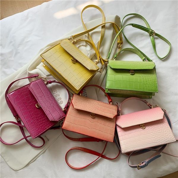 cross body gradient color crocodile pattern shoulder bags for women 2021 fashion pu leather women's designer handbag female crossbody b
cross body gradient color crocodile pattern shoulder bags for women 2021 fashion pu leather women's designer handbag female crossbody b