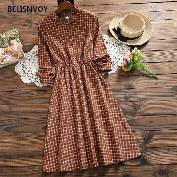 autumn winter women elegant dresses femininos sweet corduroy lady stand collar vintage plaid retro vestidos 210520, Black;gray
autumn winter women elegant dresses femininos sweet corduroy lady stand collar vintage plaid retro vestidos 210520, Black;gray