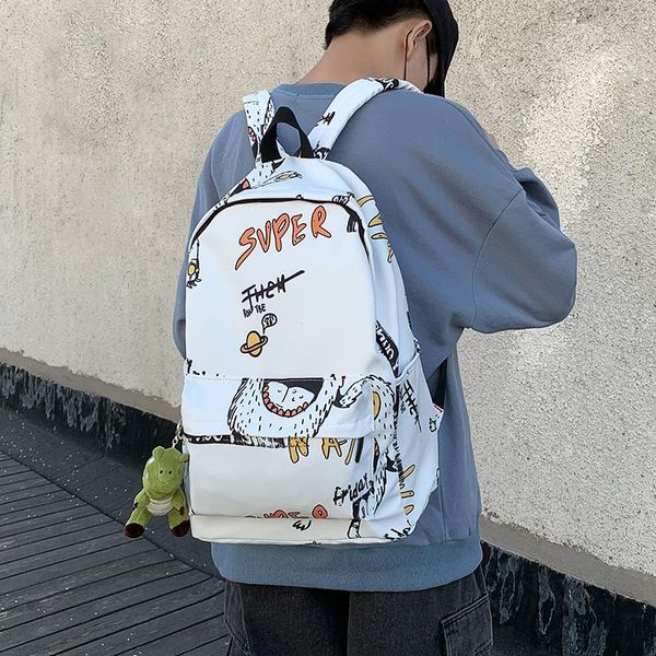 japanese trend student cartoon backpack graffiti maker school bags for teenage girls men travel with dolls lapbag
japanese trend student cartoon backpack graffiti maker school bags for teenage girls men travel with dolls lapbag