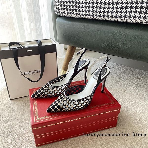 high heels stilettos hollow out mesh rhinestone party heel crystal shoes for women sandals pointed slingback pumps dress, Black
high heels stilettos hollow out mesh rhinestone party heel crystal shoes for women sandals pointed slingback pumps dress, Black