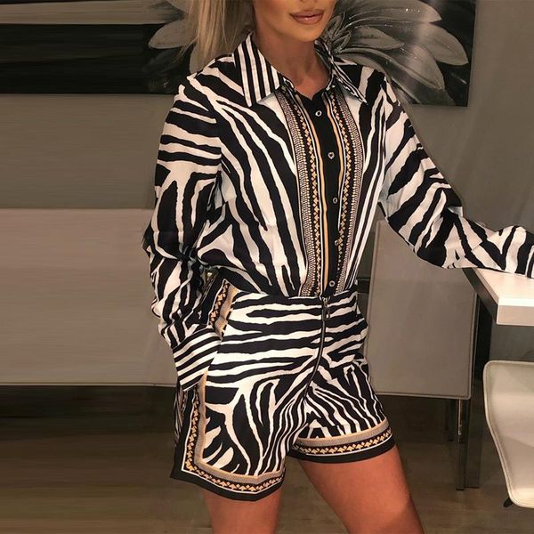 two piece dress women zebra print buttoned shirt & zipper short sets full casual single breasted turn-down collar above knee mini, White
two piece dress women zebra print buttoned shirt & zipper short sets full casual single breasted turn-down collar above knee mini, White