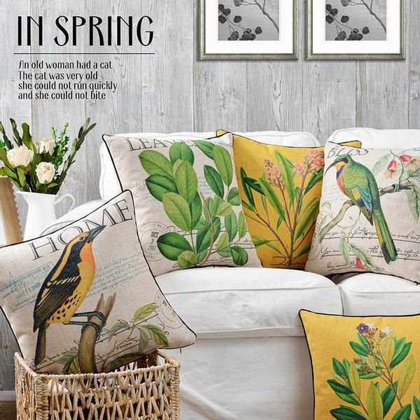 american style rural flowers and birds elegant pillow cover home decorative pillows linen case office sofa cushion cushion/decorative
american style rural flowers and birds elegant pillow cover home decorative pillows linen case office sofa cushion cushion/decorative