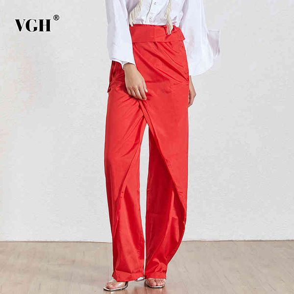 vgh irregular solid wide leg pants for female high waist high waist straight casual pants women fashion new clothing autumn 210421, Black;white
vgh irregular solid wide leg pants for female high waist high waist straight casual pants women fashion new clothing autumn 210421, Black;white
