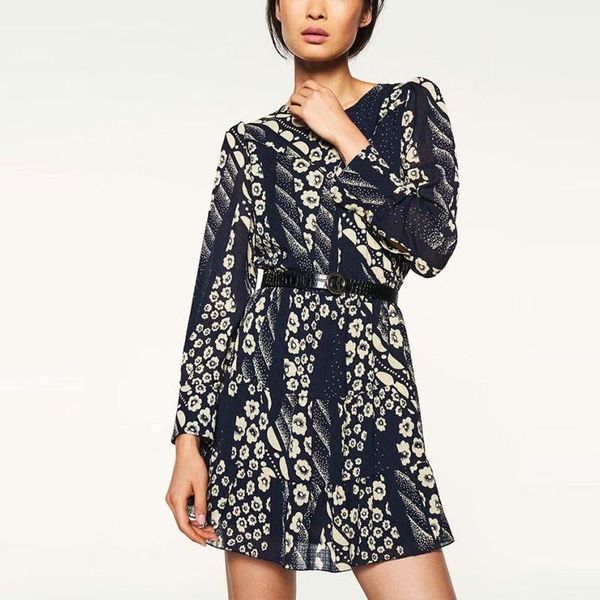 autumn women vintage print long sleeve mini dress 2021 o neck a line short office dresses fashion side zip elegant vestidos casual, Black;gray
autumn women vintage print long sleeve mini dress 2021 o neck a line short office dresses fashion side zip elegant vestidos casual, Black;gray