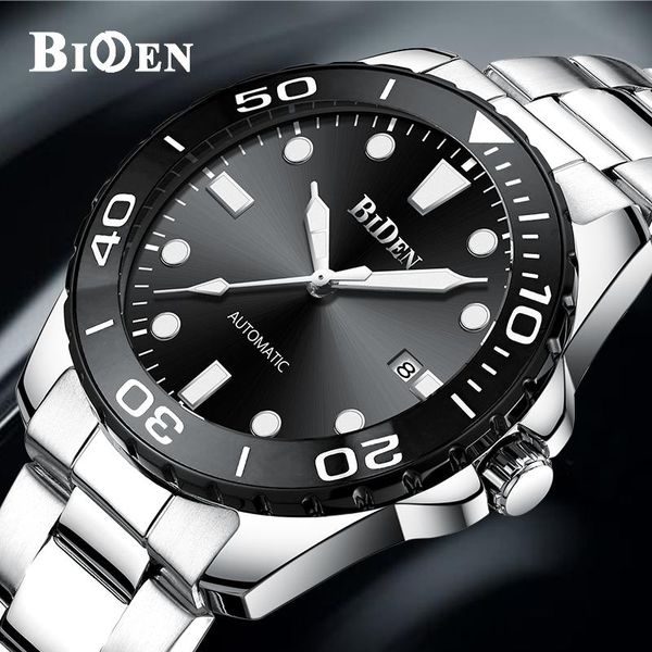 brand men's watch automatic men menchanical wristwatch luxury stainless steel waterproof business sport man wristwatches, Slivery;brown
brand men's watch automatic men menchanical wristwatch luxury stainless steel waterproof business sport man wristwatches, Slivery;brown