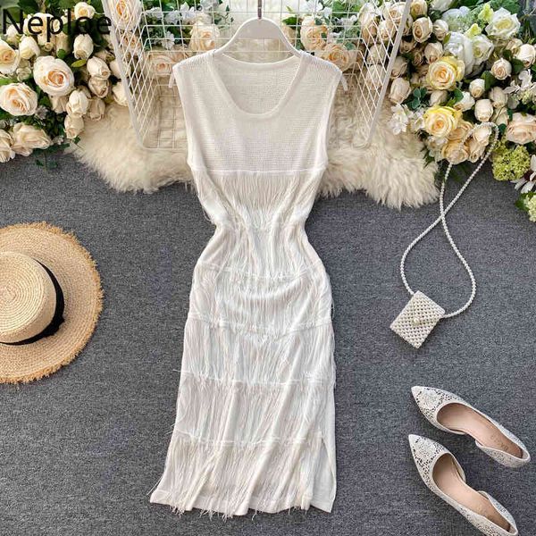 neploe tassel patchwork split dress women fashion o neck sleeveless tank ladies vestidos elegant high waist female dresses 1b709 210423, Black;gray
neploe tassel patchwork split dress women fashion o neck sleeveless tank ladies vestidos elegant high waist female dresses 1b709 210423, Black;gray