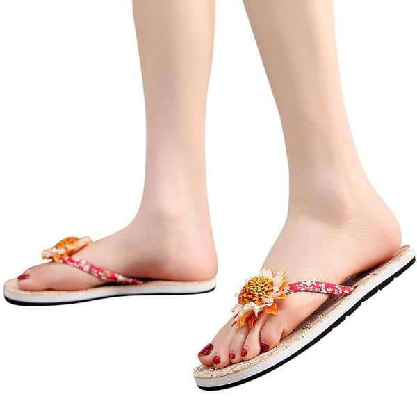 slippers summer women's non-slip flower flip flops sandals flat beach shoes bohemian style women buty damskie flat#lr3, Black
slippers summer women's non-slip flower flip flops sandals flat beach shoes bohemian style women buty damskie flat#lr3, Black