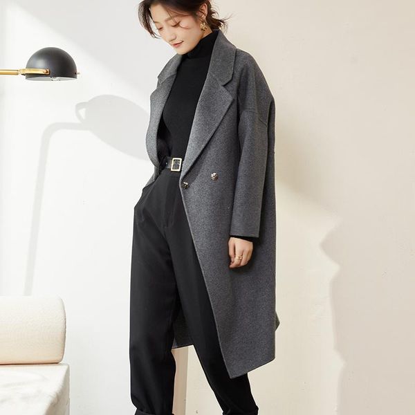 women's wool & blends 2021 jacket for women pure long sleeve turn-down collar black coat autumn winter streetwear warm sweater elegant
women's wool & blends 2021 jacket for women pure long sleeve turn-down collar black coat autumn winter streetwear warm sweater elegant