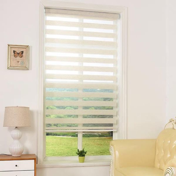 white zebra blinds customized shading blackout fabric windows curtains roller day and night control for home office
white zebra blinds customized shading blackout fabric windows curtains roller day and night control for home office
