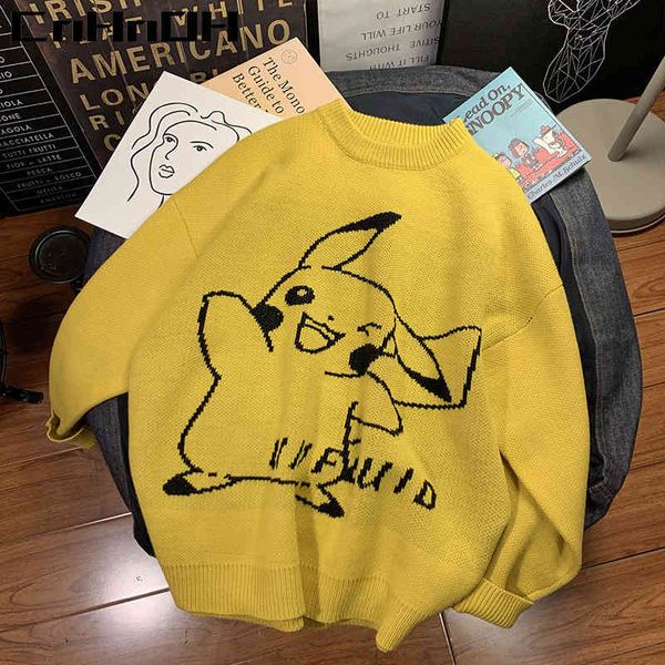 cnhnoh autumn winter new streetwear coarse wool long sve male tee cartoon anime chic hip-hop loose sweater pullover xcs-799, Black
cnhnoh autumn winter new streetwear coarse wool long sve male tee cartoon anime chic hip-hop loose sweater pullover xcs-799, Black