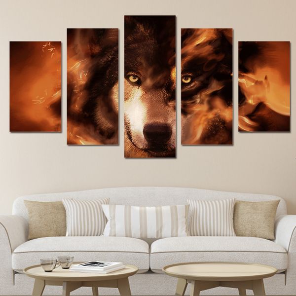 home decor hd modern 5 piecespcs animal wolf painting canvas modular print wall art pictures for living room(no frame)
home decor hd modern 5 piecespcs animal wolf painting canvas modular print wall art pictures for living room(no frame)