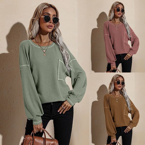 european and american women's clothing 2021 autumn and winter new long sleeve t-shirt loose long sleeve sweater women, White
european and american women's clothing 2021 autumn and winter new long sleeve t-shirt loose long sleeve sweater women, White