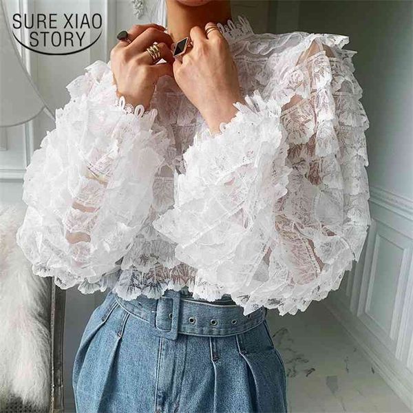 spring casual white lace blouse women plus size fashion clothing shirt vintage long sleeve loose ladies 210421
spring casual white lace blouse women plus size fashion clothing shirt vintage long sleeve loose ladies 210421