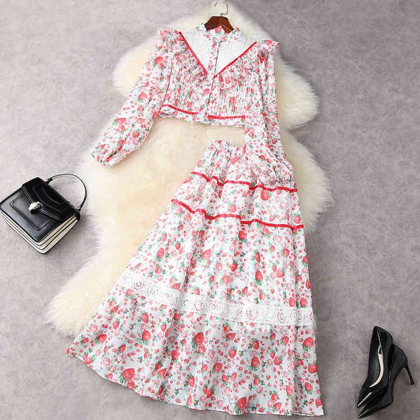 dress european and american women's wear for spring 2021 long-sleeved shirt with hollow flounces printed skirt fashion suits zava, White
dress european and american women's wear for spring 2021 long-sleeved shirt with hollow flounces printed skirt fashion suits zava, White