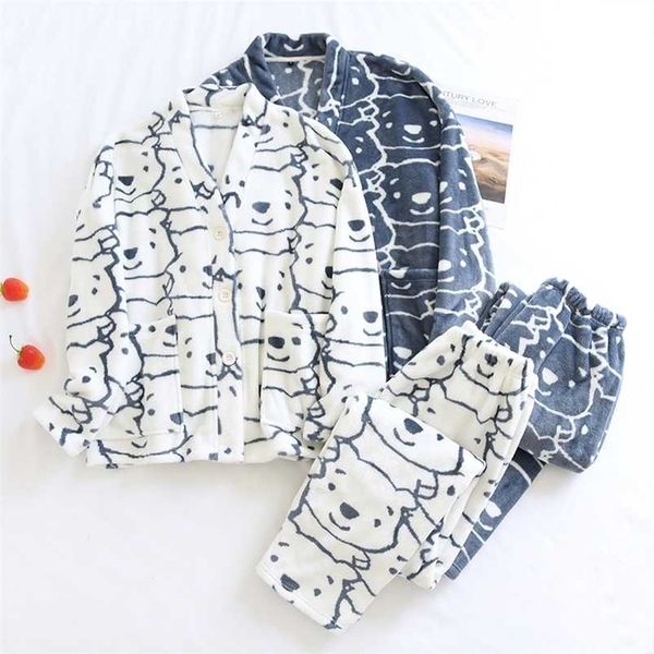 winter flannel couple pajamas sets thick warm home clothing sleepwear plus velvet female nightgown suit pyjama femme pijama 211103, Black;red
winter flannel couple pajamas sets thick warm home clothing sleepwear plus velvet female nightgown suit pyjama femme pijama 211103, Black;red